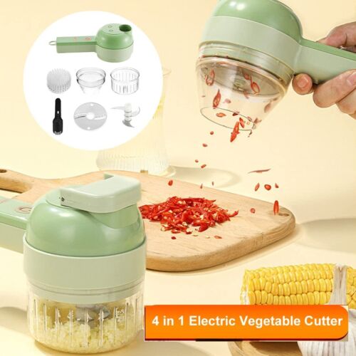 Electric Food Slicer – 4-in-1 Multi-Function Cutter