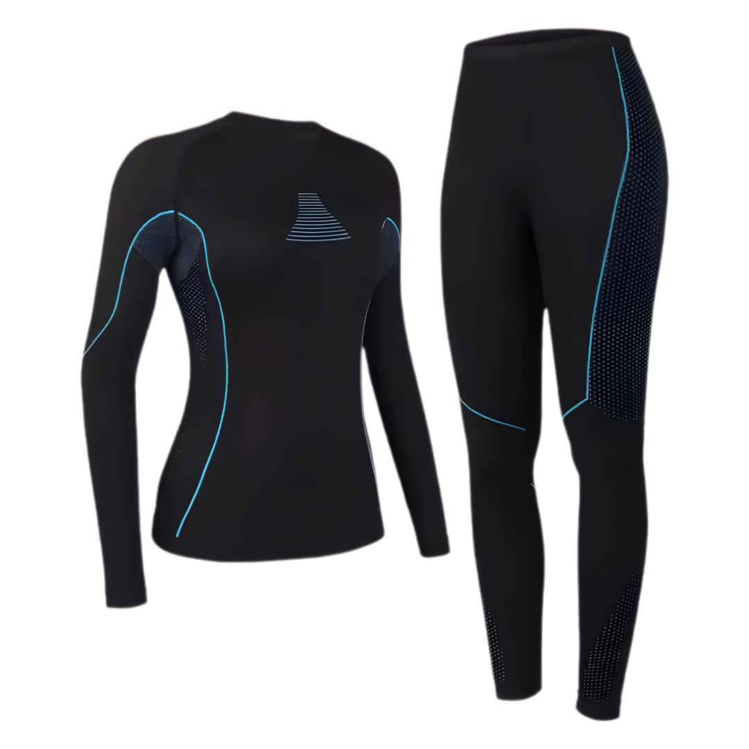 Seamless Thermal Underwear Set for Women – Ideal for Skiing and Winter