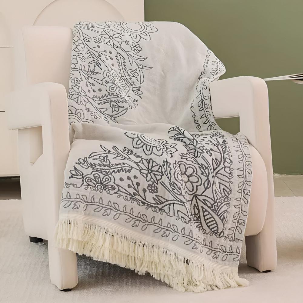 Cozy Haven Cotton Throw for Year-Round Comfort