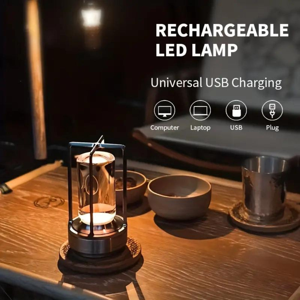 LuxeGlow – Wireless Nordic Table Lamp for Any Setting