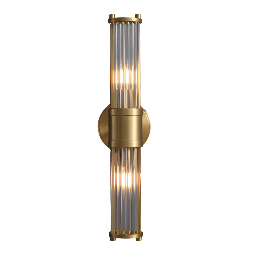 1/2-Light Modern Taavita Wall Sconce with Cylinder Clear Glass Shade