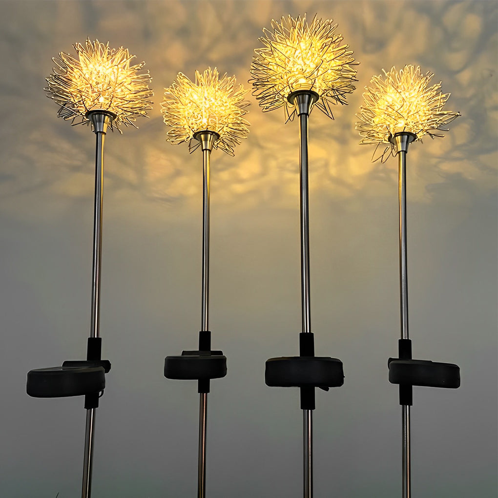 2PCS Waterproof Aluminum Taavita Flowers Decor LED Solar Lawn Light