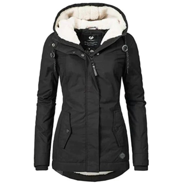 EliteShield Women's Waterproof Hooded Winter Jacket