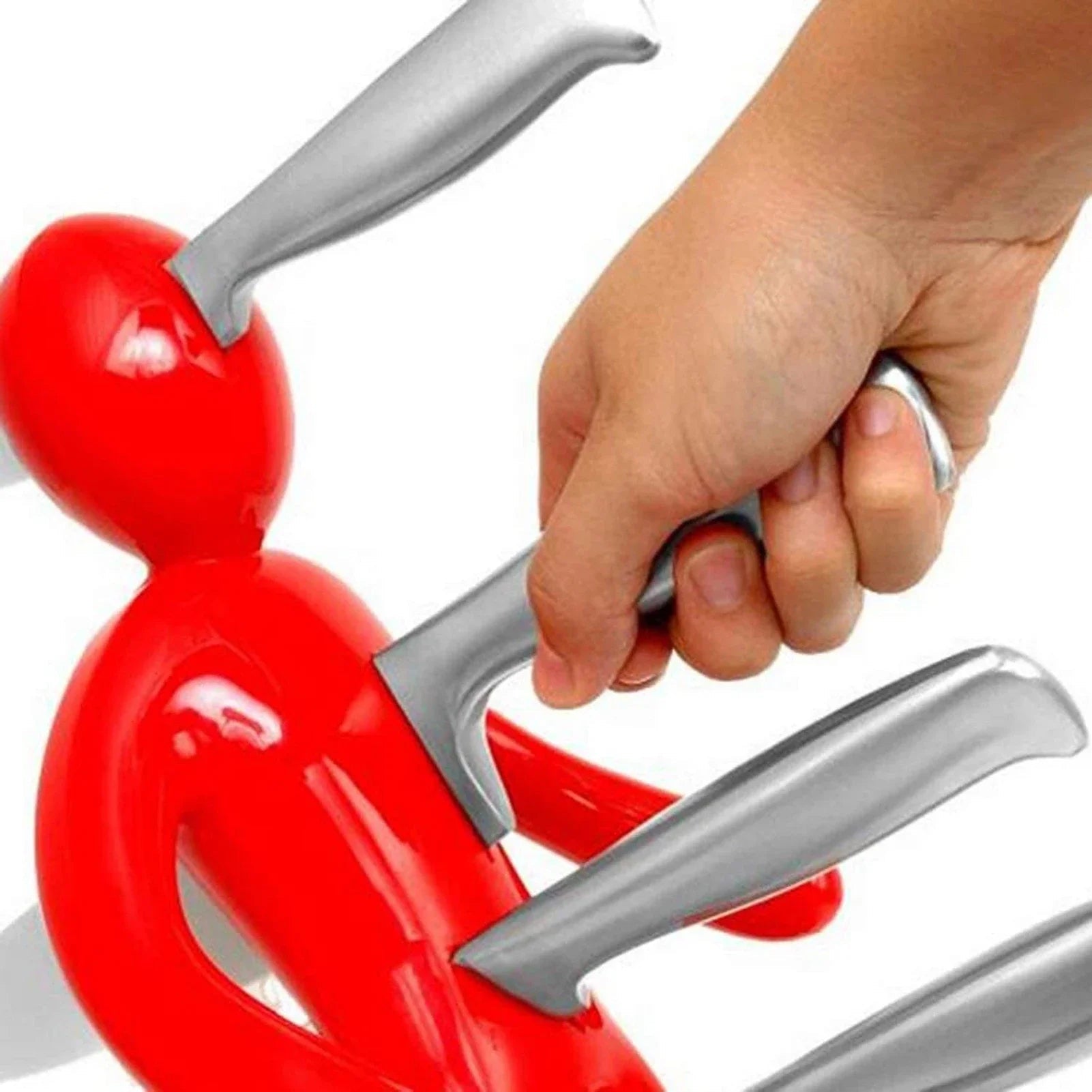 Artistic Human-Shaped Knife Stand Set for Kitchen