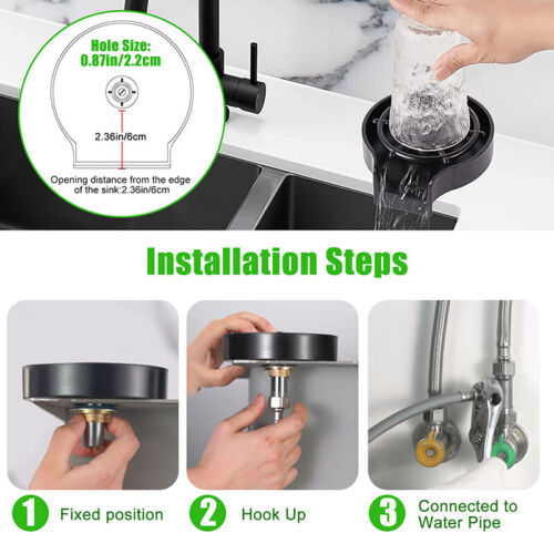 Effortless Cup and Glass Rinsing System
