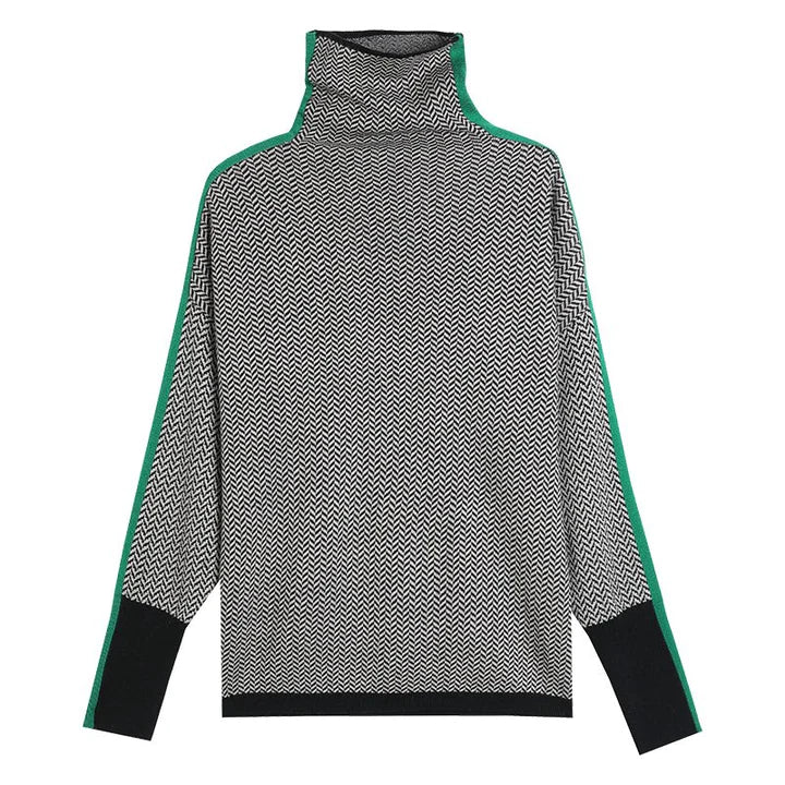 Women’s Knit Turtleneck Sweater | Wool Fabric | Autumn Winter Wear | Comfortable Fit
