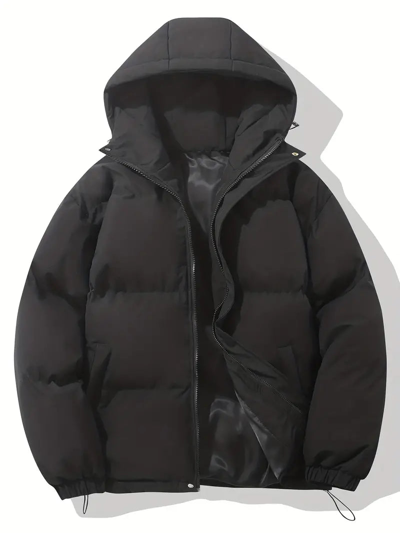 Hooded Puffer Jacket | Quilted Lightweight Insulation | Zipper Closure & Adjustable Hem | Warmth and Comfortable Fit