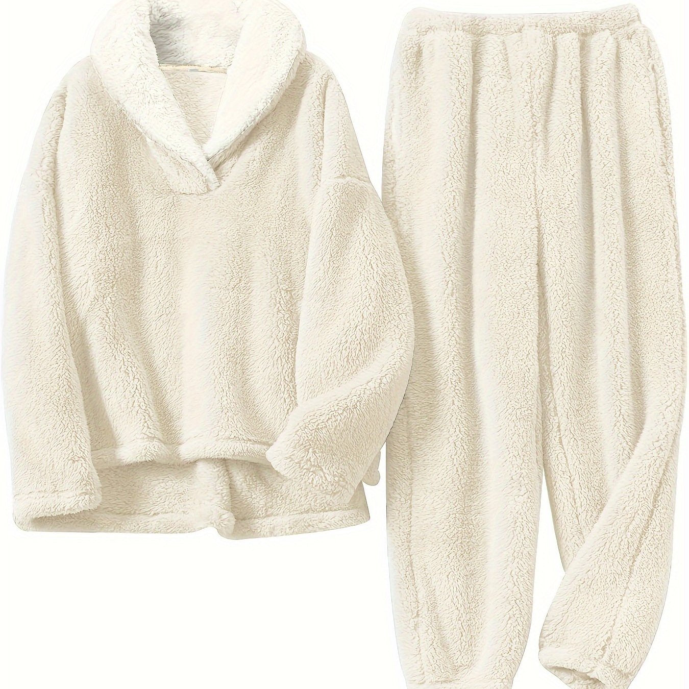 Thermal Pajama Set | Soft & Warm | Cozy Fall Winter Comfort | Polyester