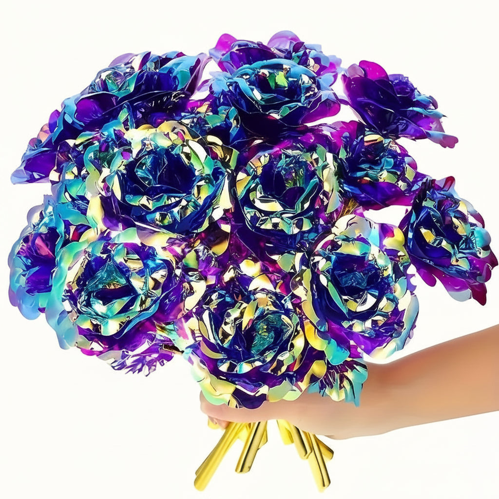 Vibrant Faux Rose Arrangement for Mother’s Day and Home Decor