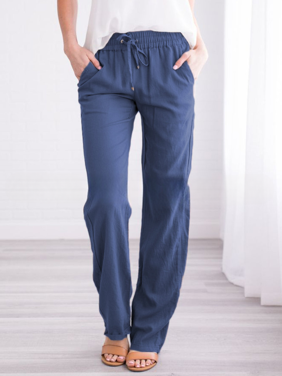 Women’s Casual Pants | Lightweight & Breathable Fabric | Elastic Waistband & Drawstring | Sustainable Design