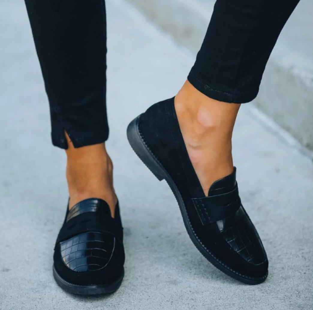 Women’s Slip-On Loafers | Strap Across Vamp | Padded Insoles & Durable Construction | Comfortable Fit