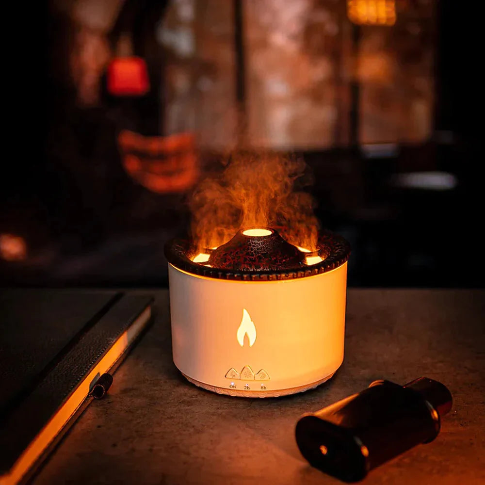 Volcano Humidifier | Soothing Mist | Relaxing Ambient Light | Dishwasher Safe