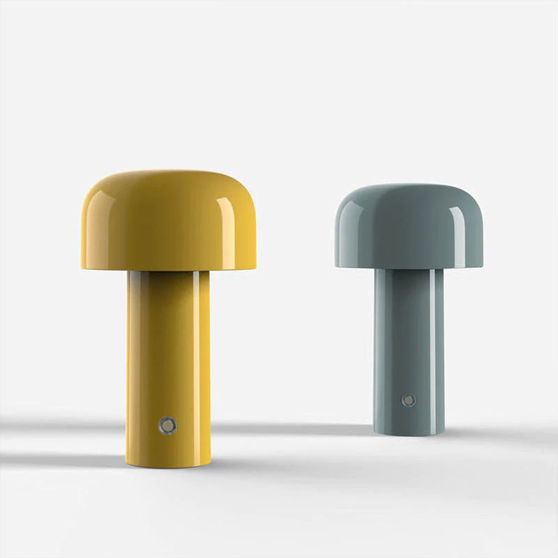 Portable Touch Bedside Lamp | USB Rechargeable | LED Light & Adjustable Brightness | Contemporary Design