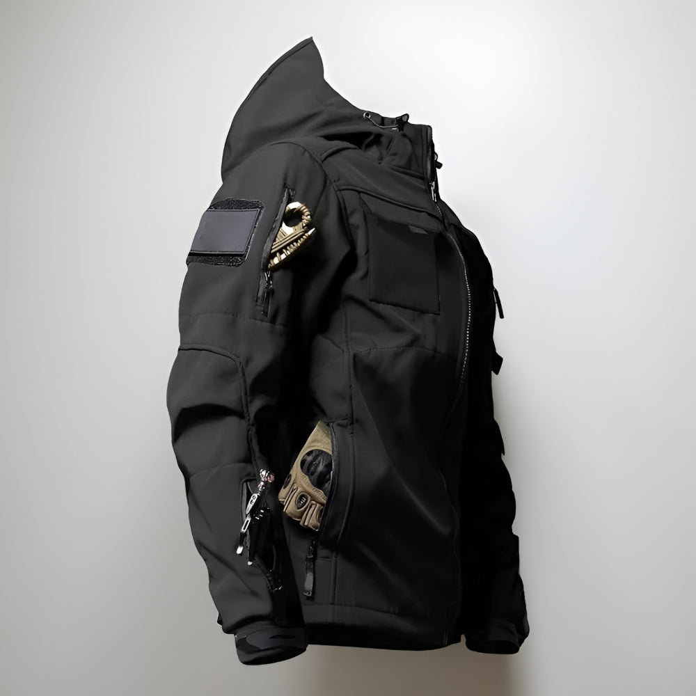 Men's Adventure-Ready Jacket and Cargo Pants Ensemble
