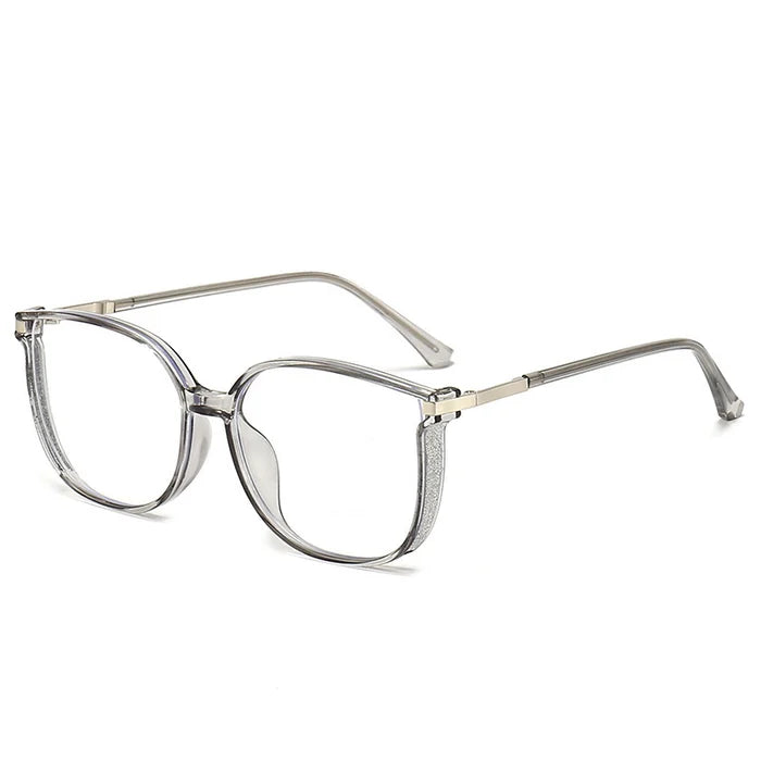 Reading Glasses for Adults | Full-Rim Rectangular Frame | Plastic Front & Metal Temples | Comfortable All-Day Wear