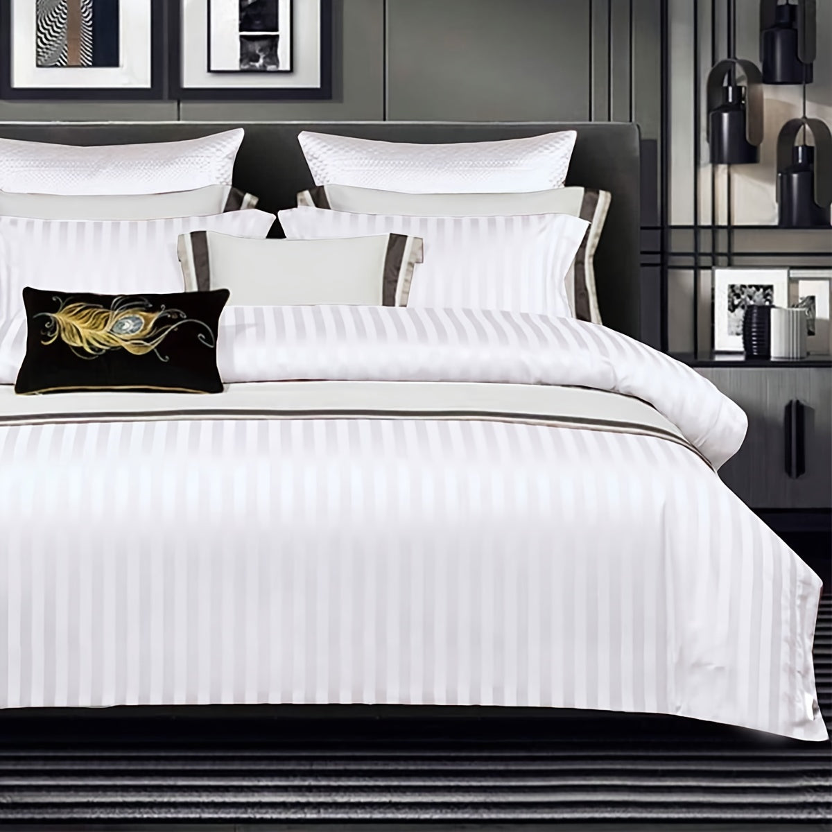 Duvet Cover Set | Satin Embossed | Luxurious Comfort | Polyester