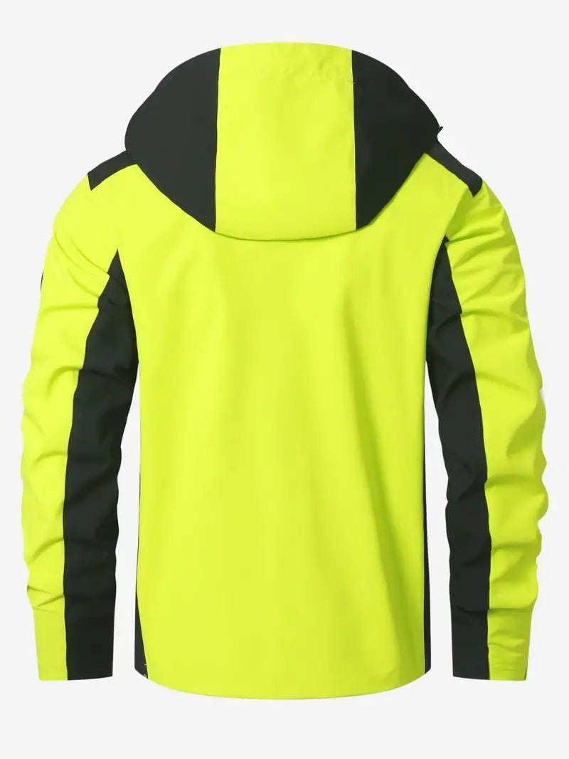 Waterproof Outdoor Jacket | Reflective Design | Breathable Fabric | Adjustable Hood & Pockets