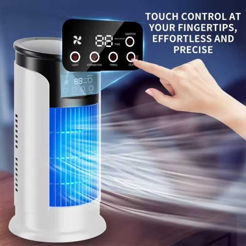 USB Desk Fan with 6 Speed Settings | 40W Moisturizing Mist | 29.5x15.5cm