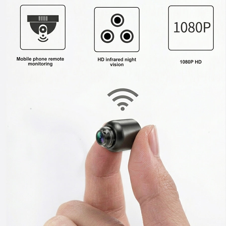 Wireless Security Camera - 1080P HD, Night Vision up to 30ft, 120° FOV for iOS & Android