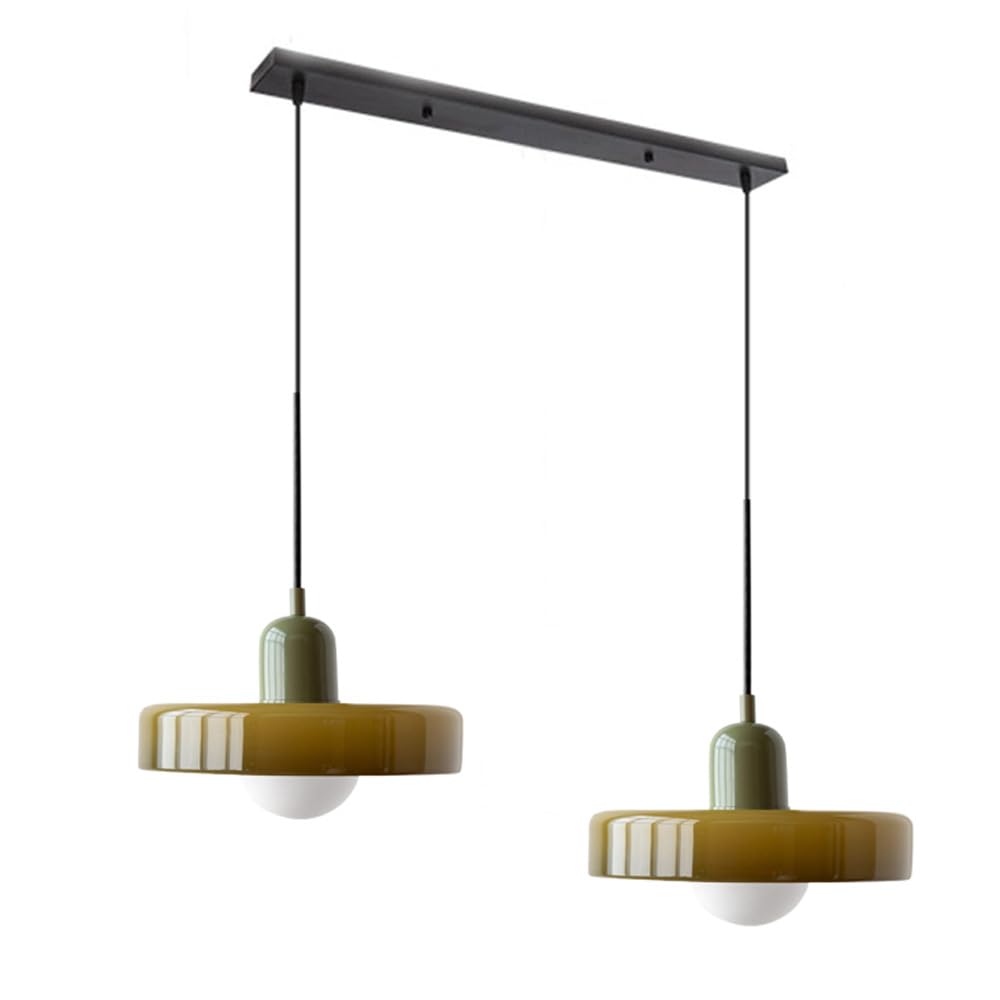 2 Heads Taavita Modern Glass Pendant Light - Elegant and Versatile Design