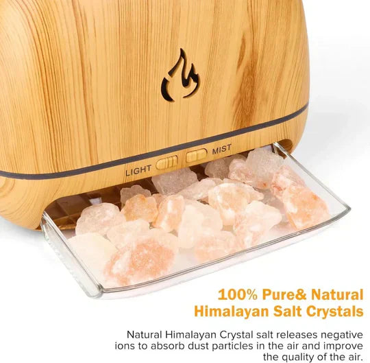 TranquilGlow Himalayan Salt Aroma Diffuser & Humidifier