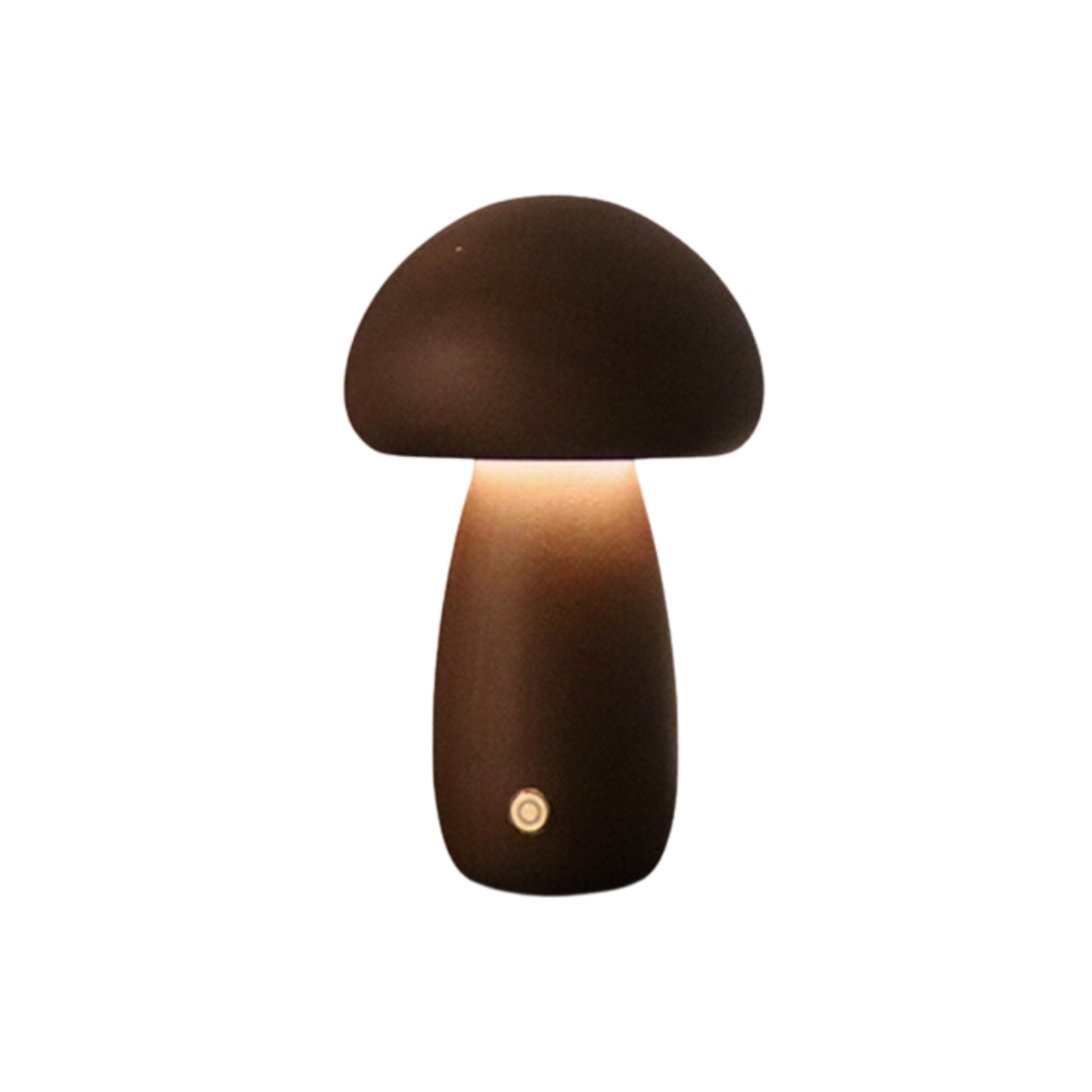 Taavita - LED Night Light Wooden Mushroom with Touch Sensor & Dimmable Brightness