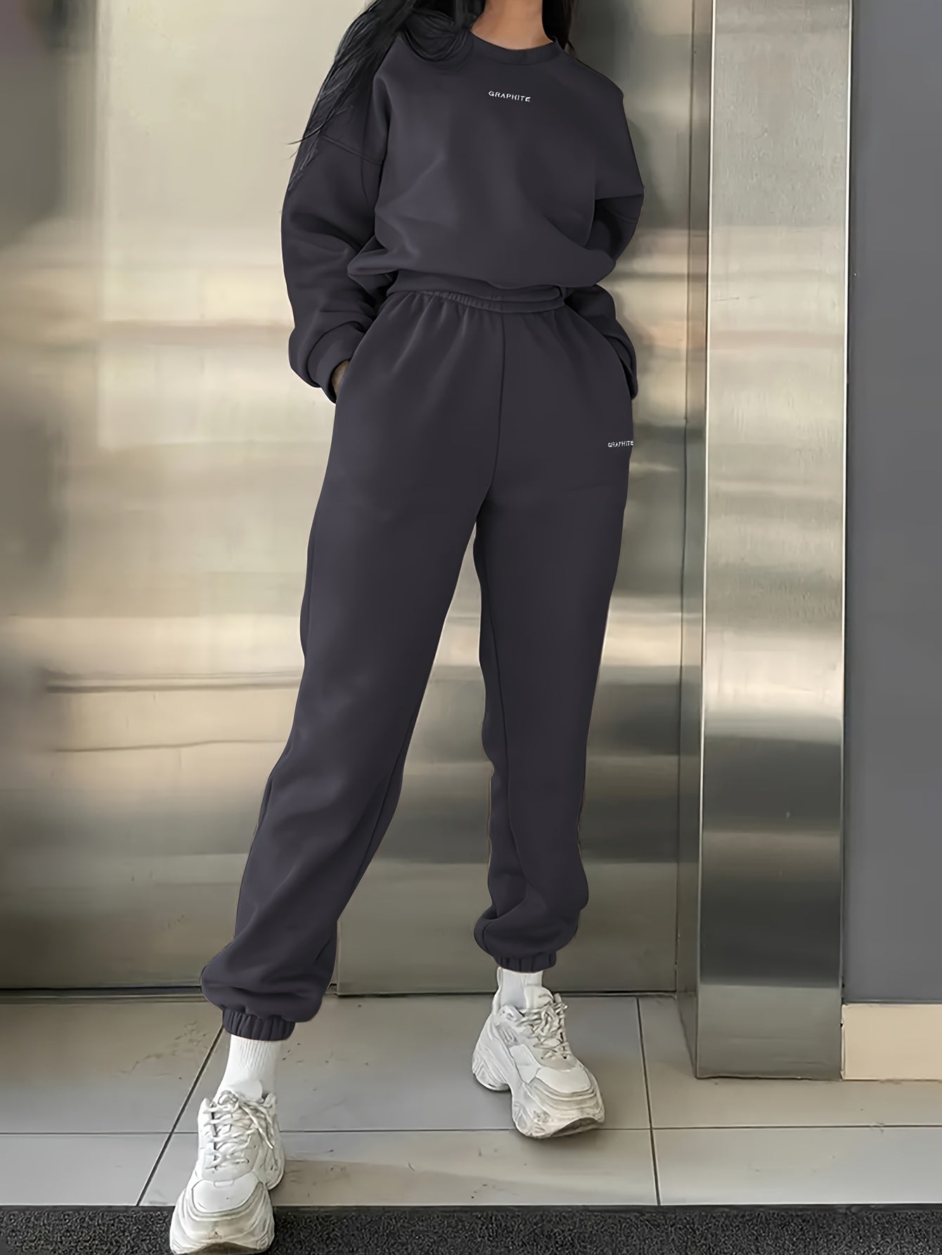 Women’s Sweatshirt Set | Lightweight Knit | Comfortable Casual Wear | Polyester