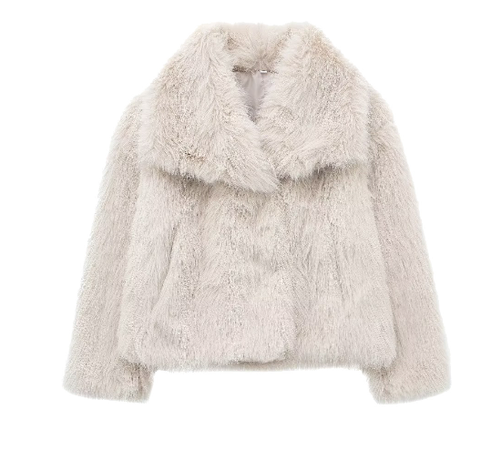 Women’s Faux Fur Jacket | Classic Silhouette & Soft Faux Fur | Versatile Warmth for Casual and Festive Wear