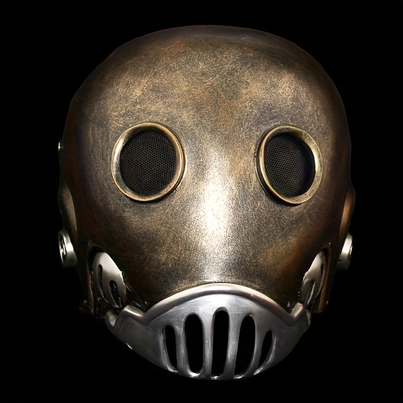 Halloween Clockwork Resin Mask Durable ABS Plastic for Costume Parties