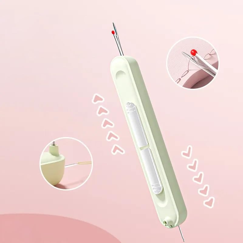 2-in-1 Sewing Tool: Needle Threader and Seam Ripper