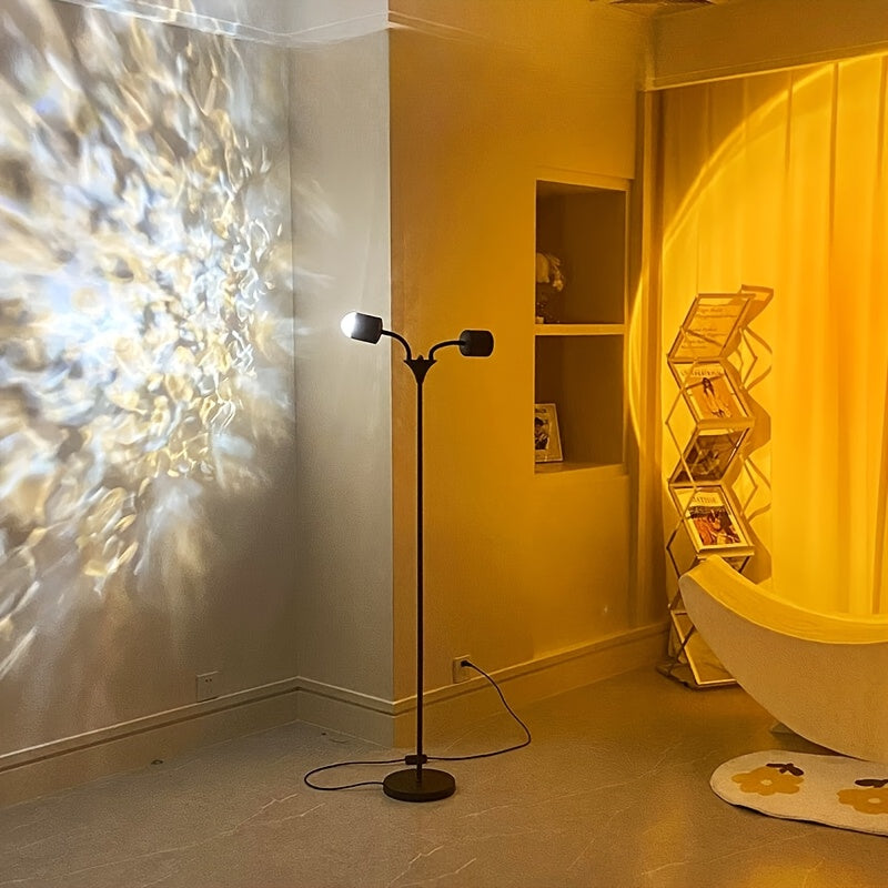 Serene Horizon Light Projector – Dual RGB Mood Lamp with 360° Rotation