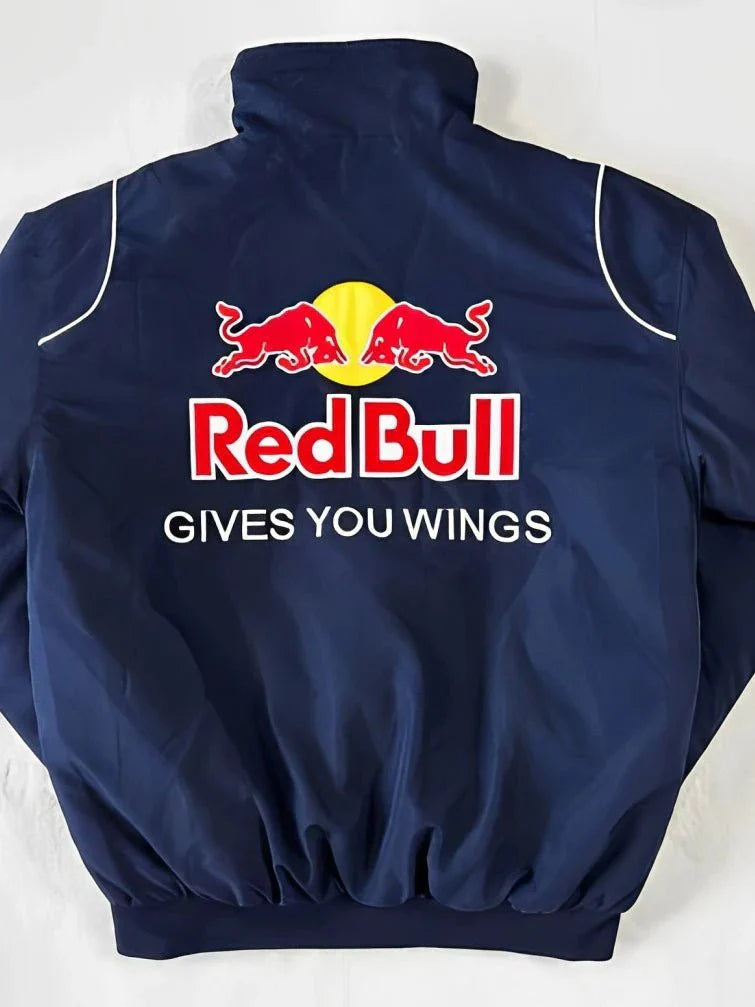 Women’s Racing-Style Bomber Jacket | Wind-Resistant & Lightweight | Ribbed Cuffs & Zipper Closure | Motorsport Inspired Design