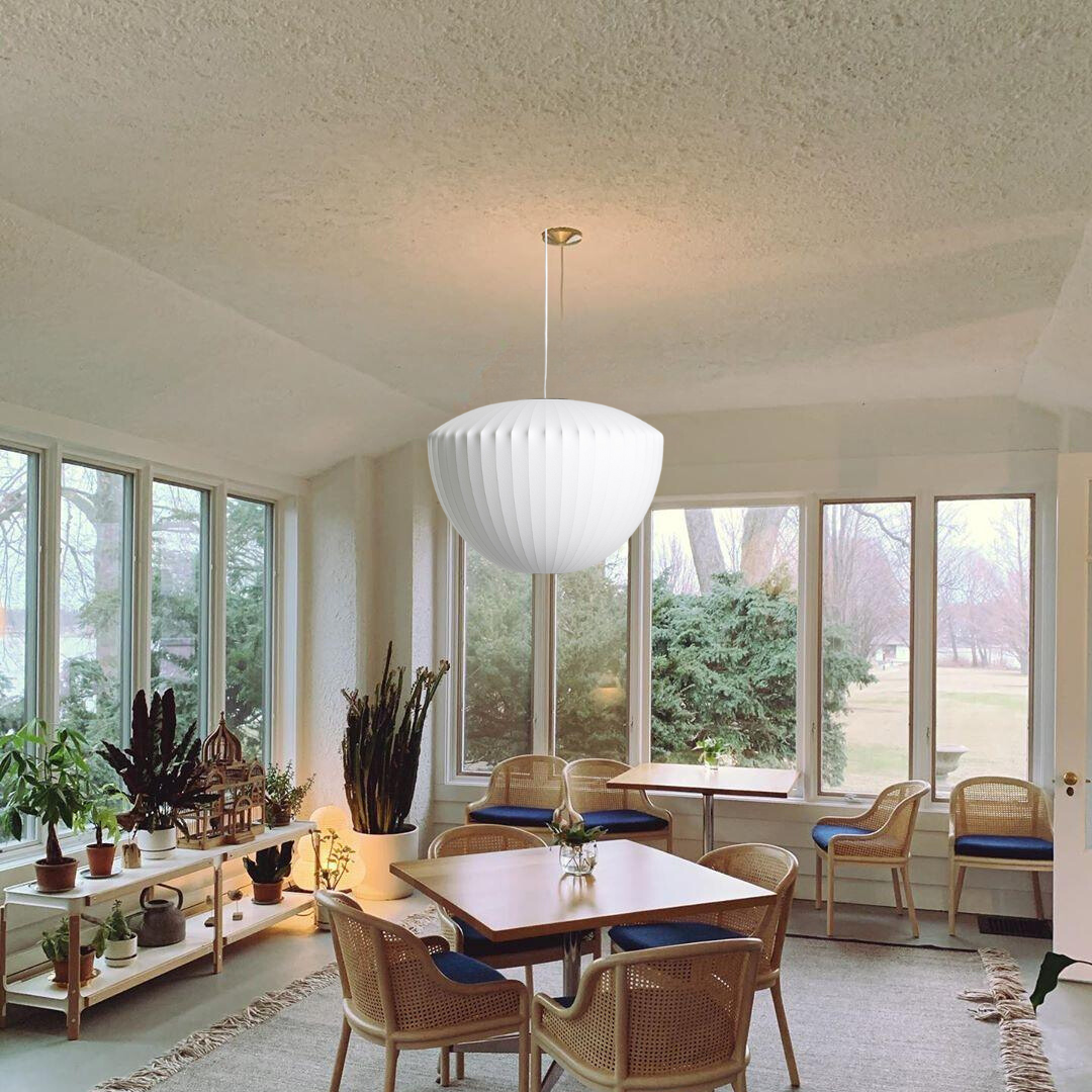 Luna Glow Pendant Light with Wooden Touch for Contemporary Spaces