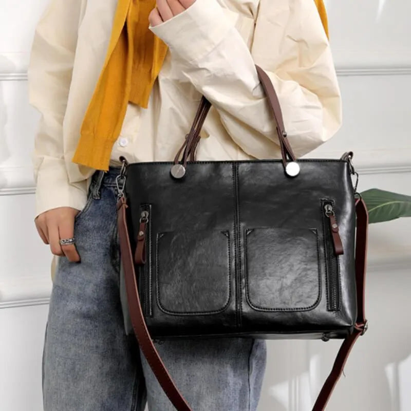 Heritage Charm Leather Satchel Bag with Timeless Appeal