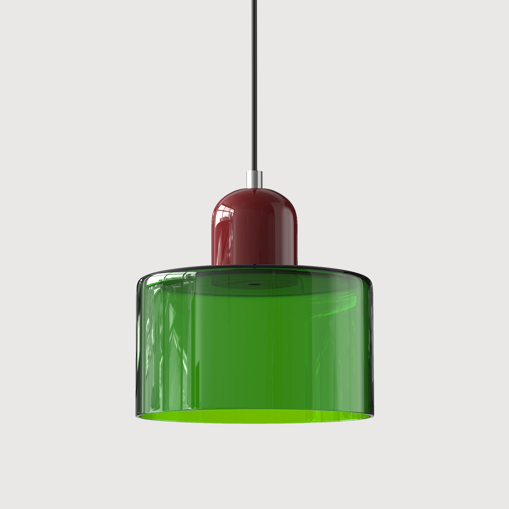 Pendant Light | Bauhaus-Inspired Glass Shade | Adjustable Hanging Length | Easy Assembly