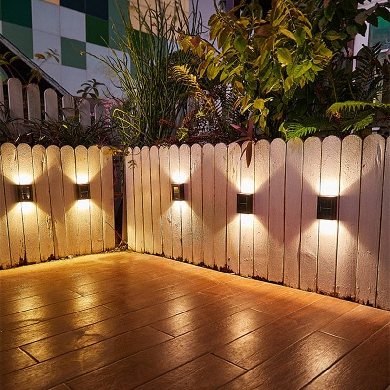 Liora — Solar Patio Wall Light with Warm Ambient Glow