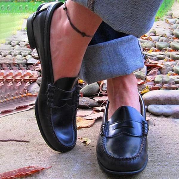 Men’s Leather Slip-On Loafers | Soft Padded Insole & Soft Leather | Contemporary Design | Comfortable Fit