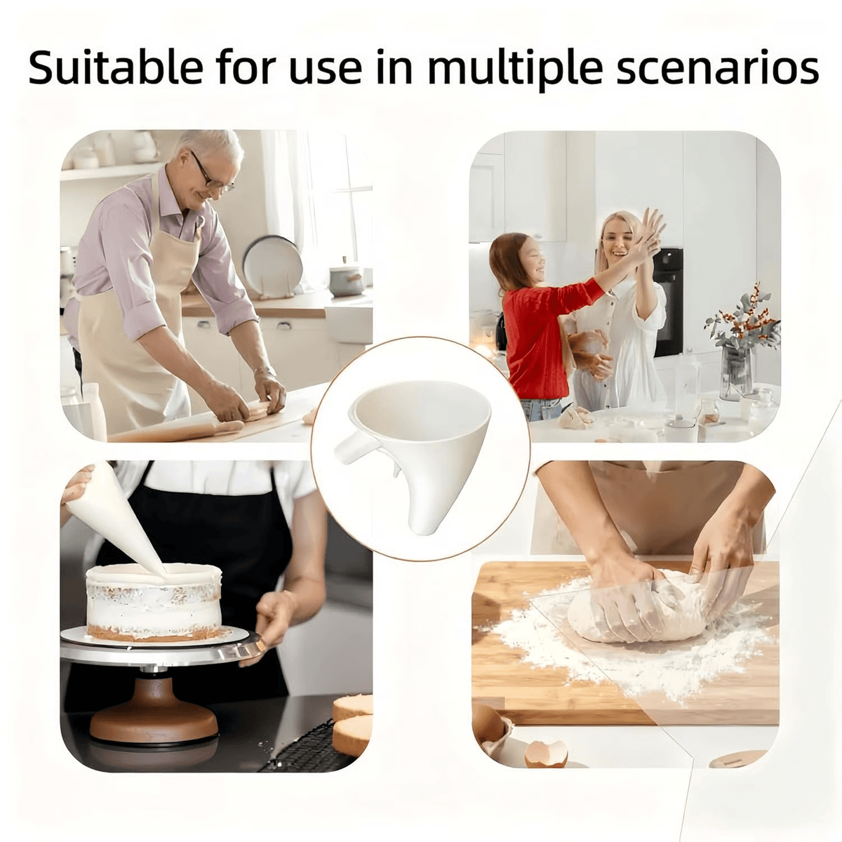 Kitchen Machine Flour Dispenser – Spill-Free Design