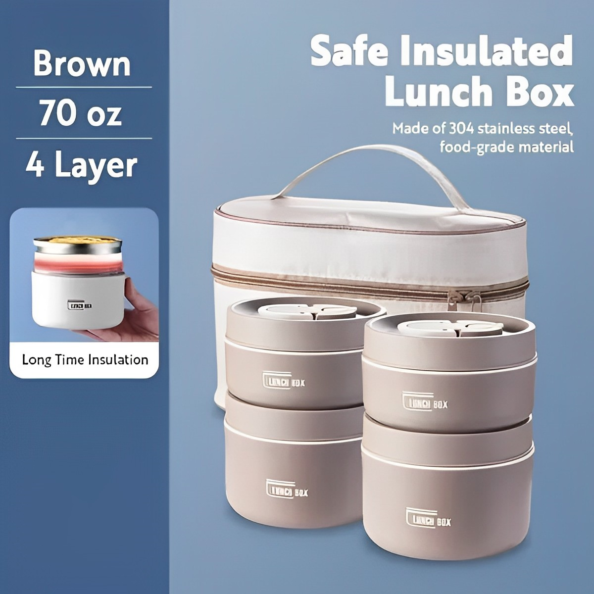 HeatKeeper Portable Meal Container for On-the-Go Dining