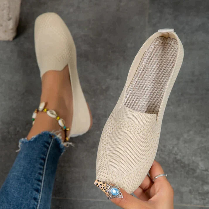 Women’s Slip-On Shoes | Orthopedic Arch Support | Knit Upper Breathable Design | Comfortable Fit