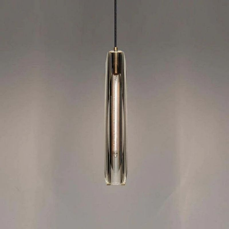 Lioren — Crystal Pendant Light with Adjustable Brass Finish