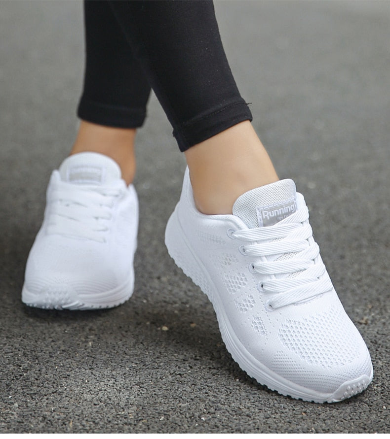 Women’s Orthopedic Sneakers | Gel Cushioning & Supportive Thick Sole | Breathable Knit Mesh | Adjustable Fit for Wide & Narrow Feet