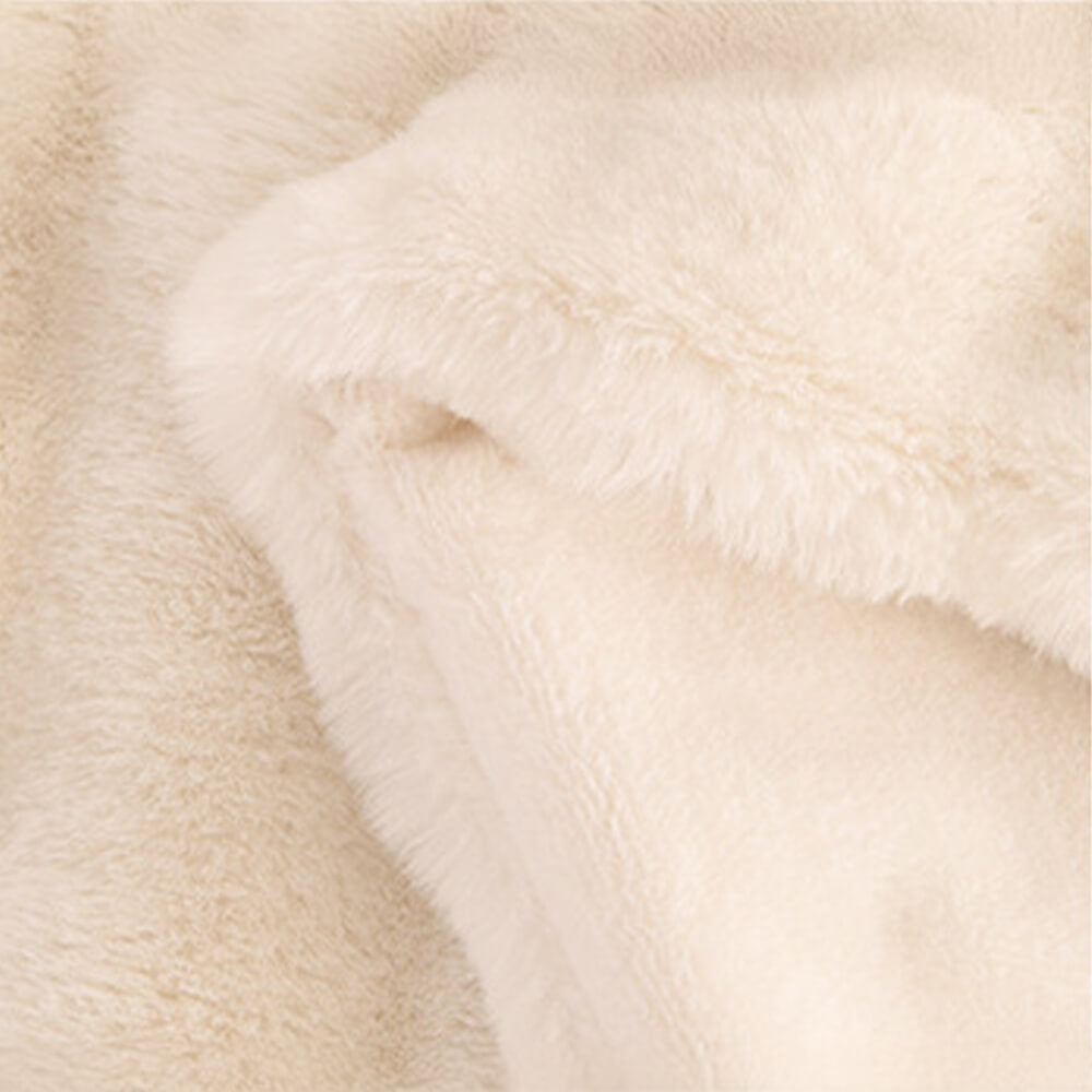 Faux Rabbit Fur Blanket | Double-Layer Plush | Extra Thick Warmth | Hypoallergenic