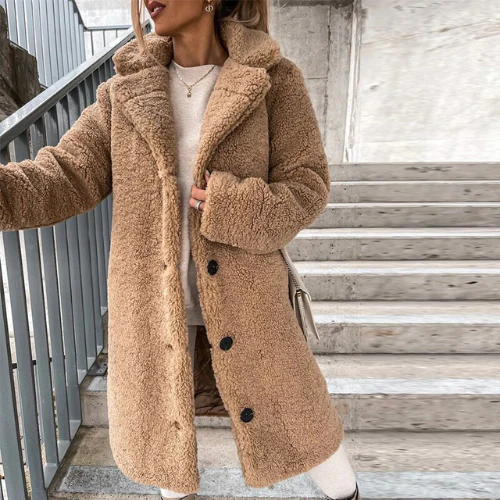 Women’s Teddy Coat | Plush Soft Fabric | Breathable Polyester & Organic Cotton | Comfortable Fit