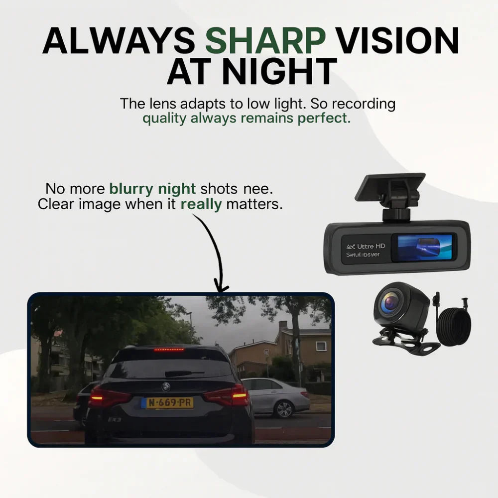 High-Definition Car Camera with WiFi, GPS, and Night Vision