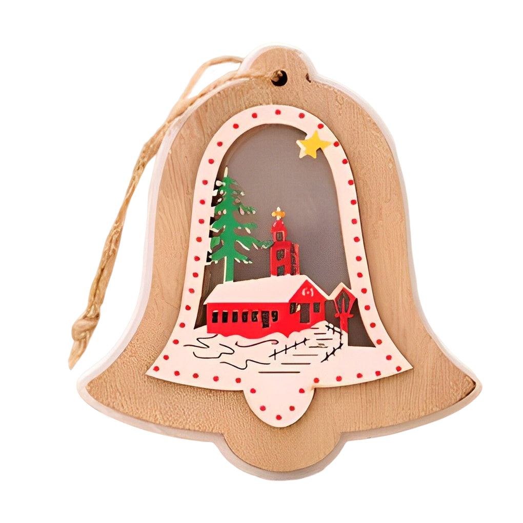 2 Pc Taavita Modern Creative Hanging Ornaments Decorations with Button Battery