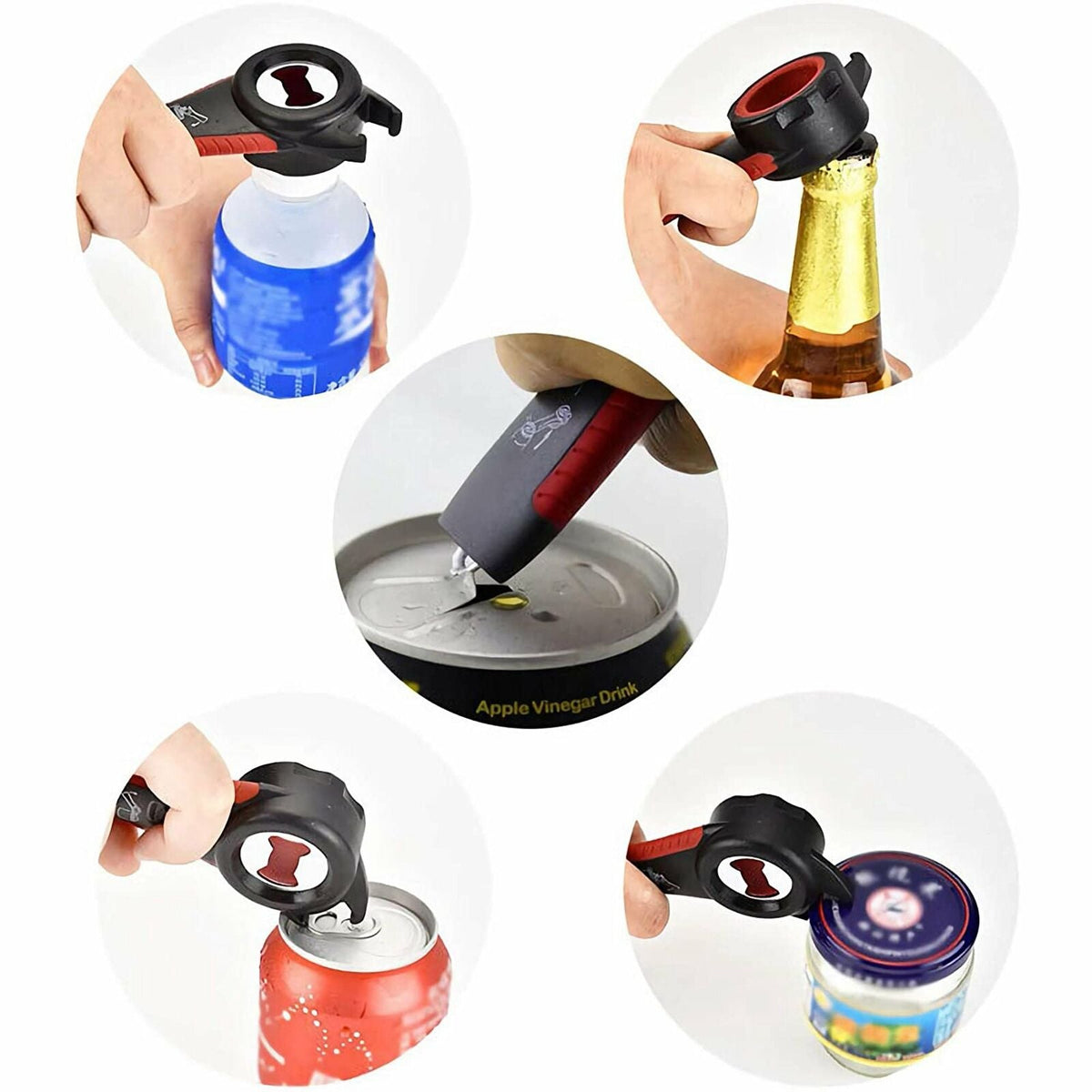 Versatile 6-in-1 Kitchen Opener Tool