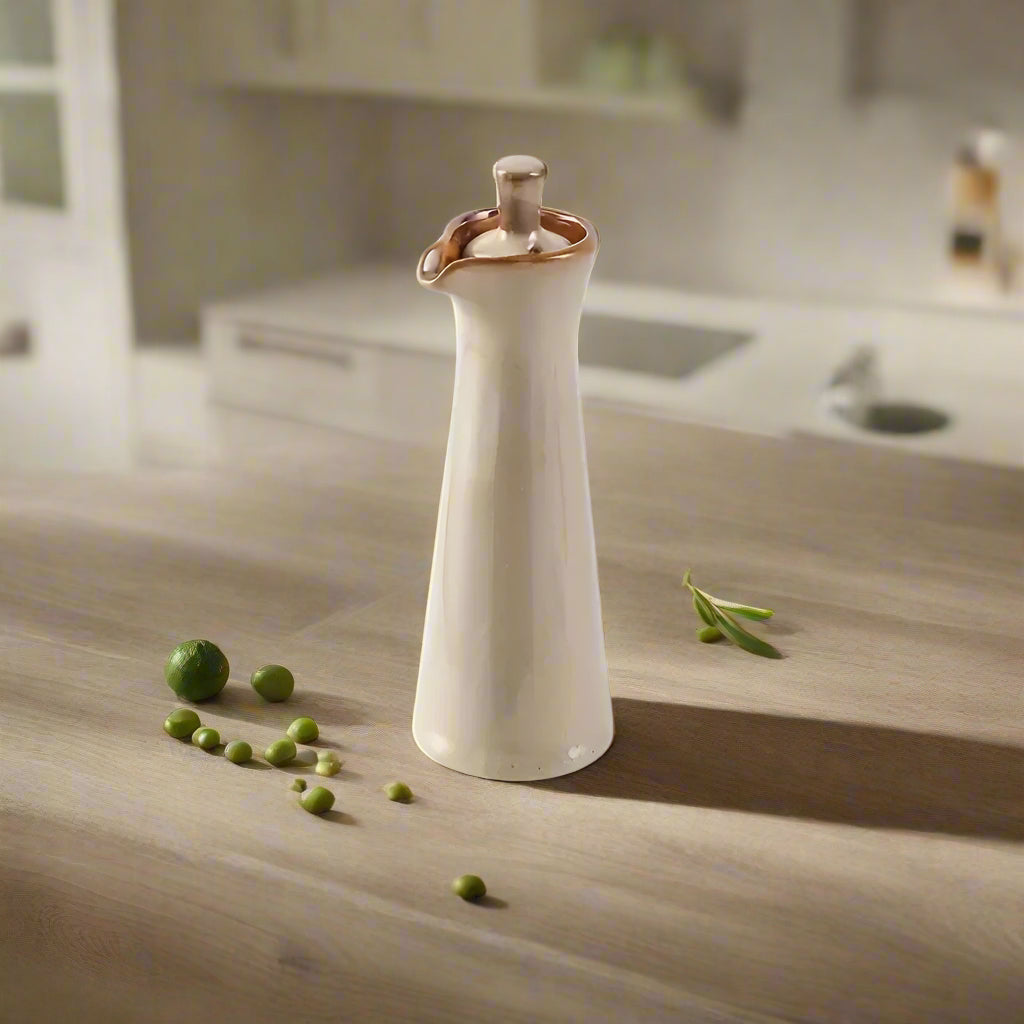 Elegant Ceramic Dispenser for Oil, Vinegar, and Sauces
