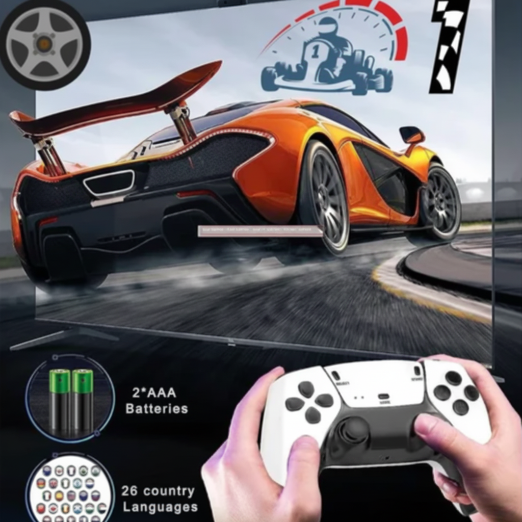 Ultimate 4K Classic Gaming Stick with Wireless Controllers