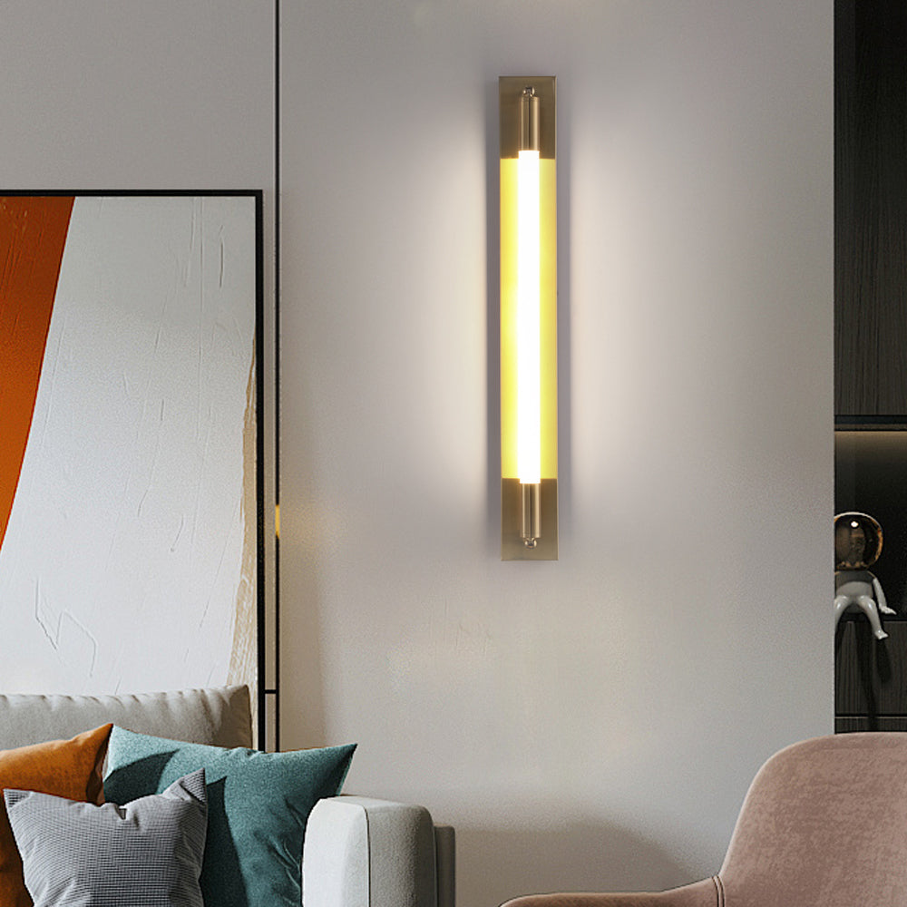 19.68'' LED Wall Lamp Acrylic Tube 1-Light Indoor - Taavita Base